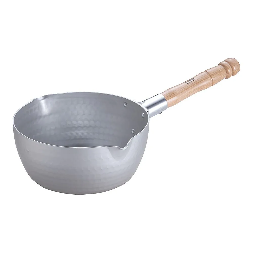 62-6343-76　Aluminum Casting Snow Flat Pot 20 cm (Graduated)