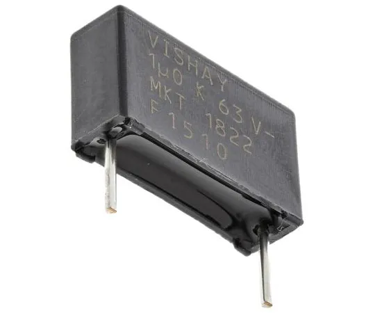 63-7388-42　Vishay 1μF聚酯电容器PET 40 V ac, 63 V dc±10% MKT 1822系列通孔　MKT 1822 510-065