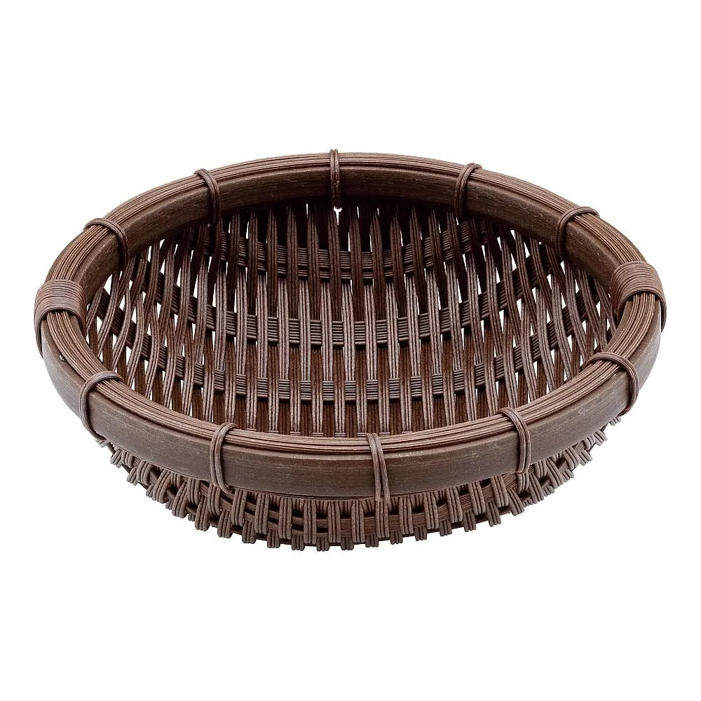 62-6403-68　PP Round Type Deep Zaru Dark Brown 18 Type　RB-180-DB