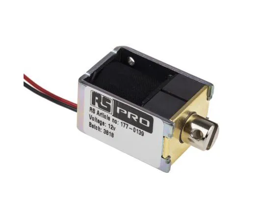 63-7406-98　RS PRO线性螺线管执行器，12 V, 26 x 20 x 36.8 mm　177-0139