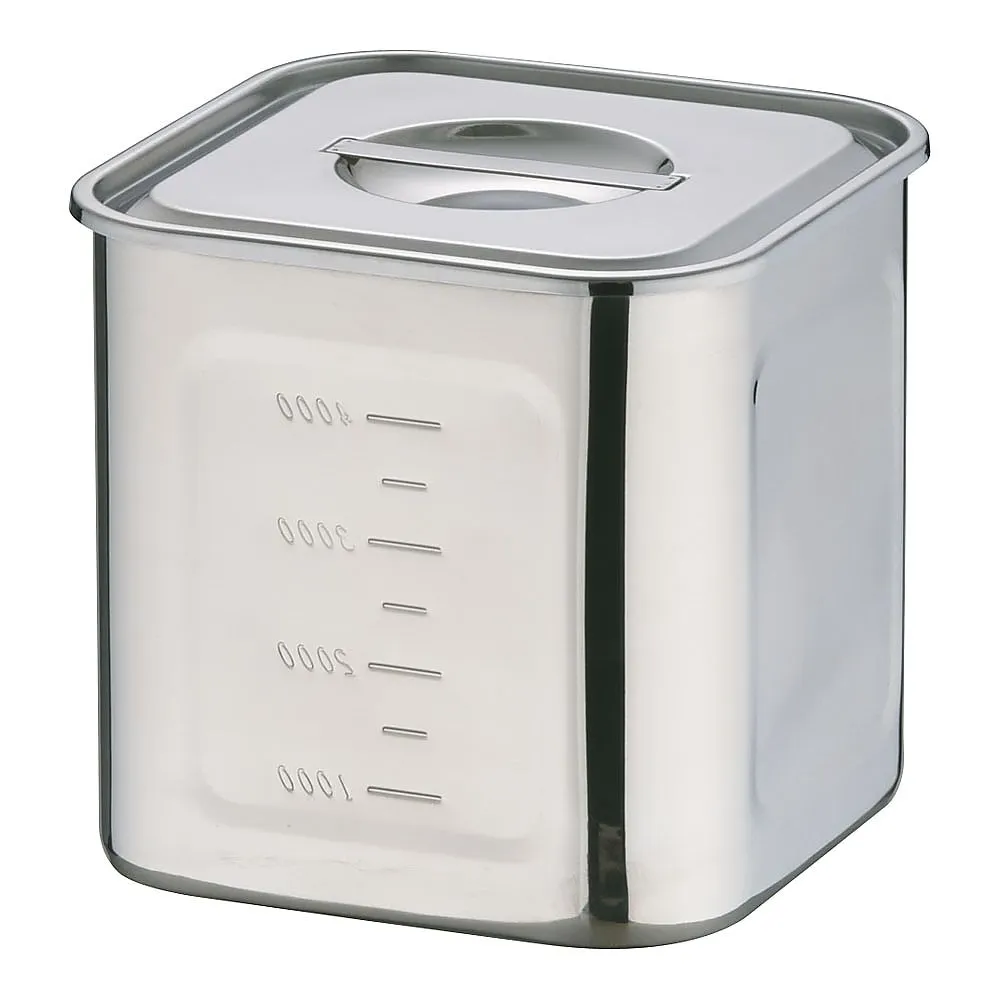 62-6386-40　Eco Clean UK Deep Square Kitchen Pot 18 cm　AEK1308