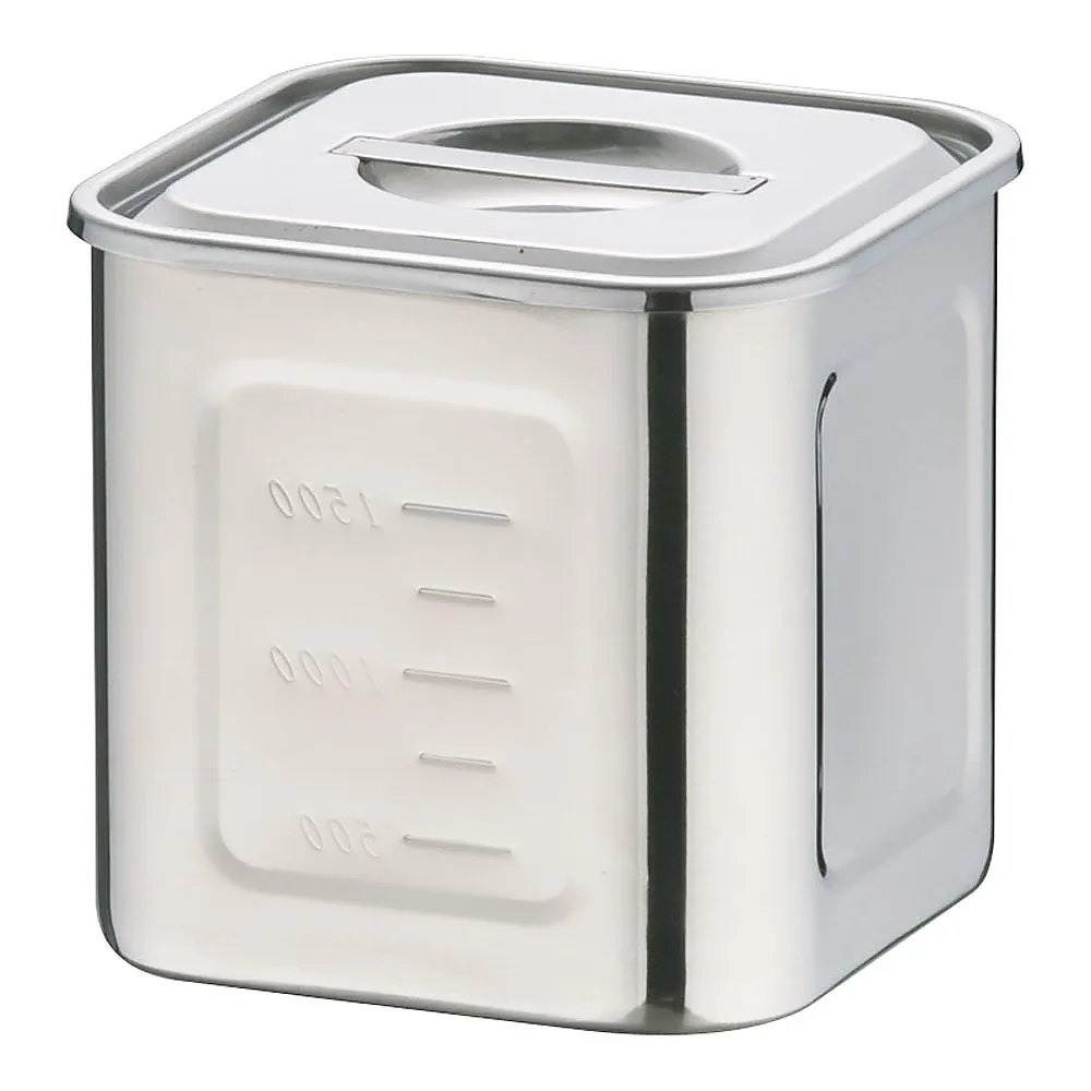 62-6386-37　Eco Clean UK Deep Square Kitchen Pot 13.5 cm　AEK1305