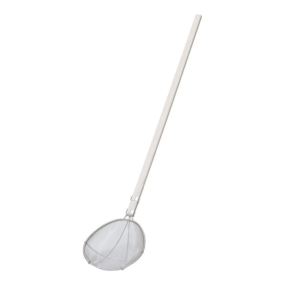 62-6382-66　TS Wooden Handle School Lunch Scoop, Sweenaw Type, Extra-Large Ultra-Fine (40 Mesh)