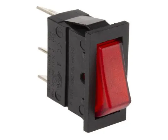 63-7418-43　Arcolectric Illuminated Single Pole Single Throw (SPST) ，Latching Rocker Switch Panel Mount　C5503AANAD