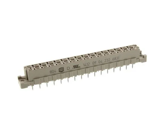 63-7360-16　Harting 32 Way 5.08mm Pitch, Type D Class C2, 2 Row, Straight DIN 41612 Connector, Socket　9042326831