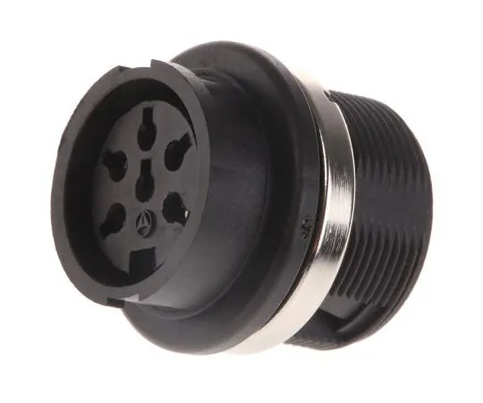 63-7465-64　AmphenolC091B系列M16面板安装连接器，6触点插座　T3427000