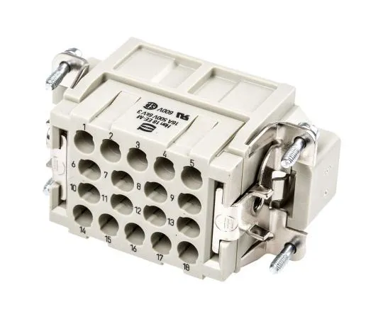 63-7464-61　韩EE系列尺寸10 B连接器插口，男，18路，16A, 500 V　9320183001