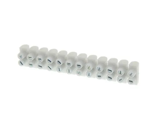 63-7462-97　Legrand 0 342 21 Terminal Strip, Straight, 12way, 2 Row,24A, 400 V,长度94mm,白色　0 342 21