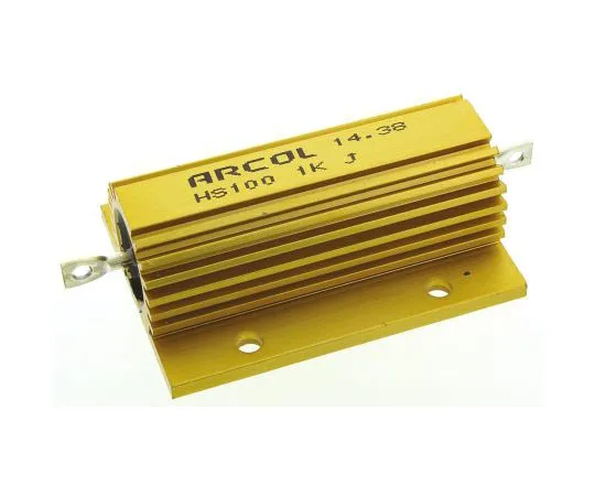63-7351-56　ArcolHS100系列铝合金厚板轴向线材贴装电阻，1kΩ±5% 100W　HS100 1K J