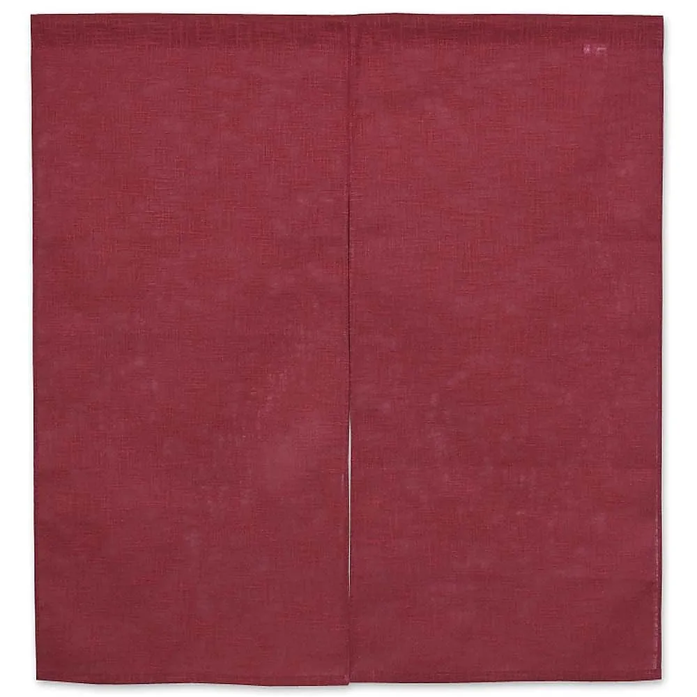 62-6318-79　Half Noren Cotton Plain Bordeaux　001-04