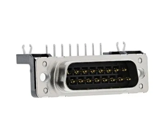 63-7382-64　15向直角通过孔PCB D子连接器插头，2.74毫米间距，板锁，M3螺纹插入　9652627811