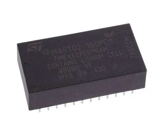 63-7484-98　意法半导体M48T02-150PC1NVRAM, 16kbit, 150ns 24针PCDIP　M48T02-150PC1
