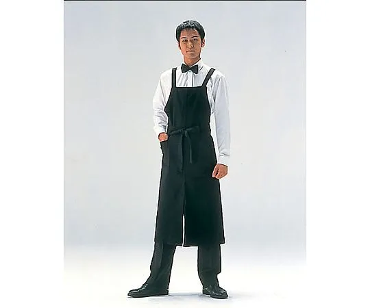 62-6644-14　Long Apron Black　SGL1208-1