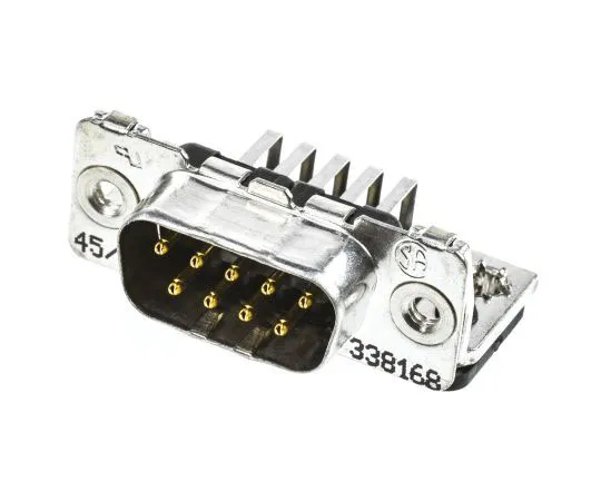 63-7554-28　TE Connectivity AmplimiteHD-20系列，9向直角通孔欧洲风格PCBD-Sub连接器插头，2.74毫米　1-338168-2