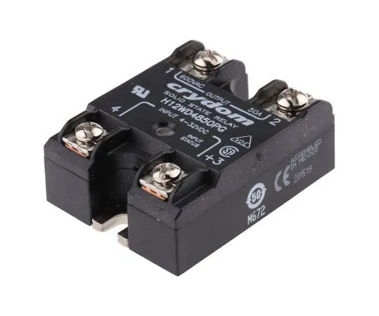 63-7503-52　Sensata/Crydom 50 A固态继电器，0交叉，面板安装，SCR, 660 V最大负载　H12WD4850PG