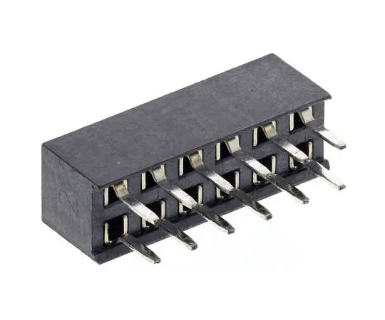 63-7630-05　HARWIN 2mm间距12道2排直PCB插座，通孔，焊点终止　M22-7140642