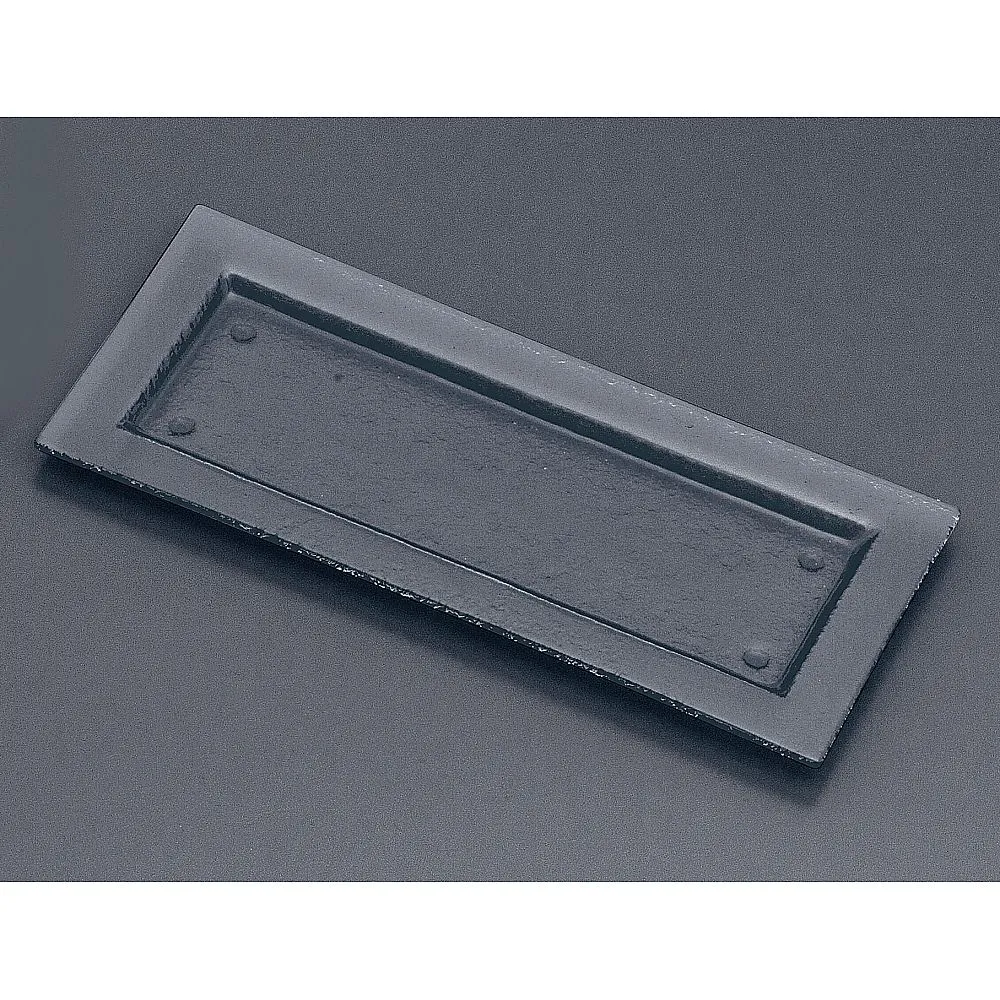 62-6835-76　Tiger Glass Rectangular Plate 162-192-08 Gray