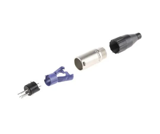 63-7657-29　Amphenol 5 Way电缆安装XLR连接器，男，镀银触头，133 V交流电　AC5MJ
