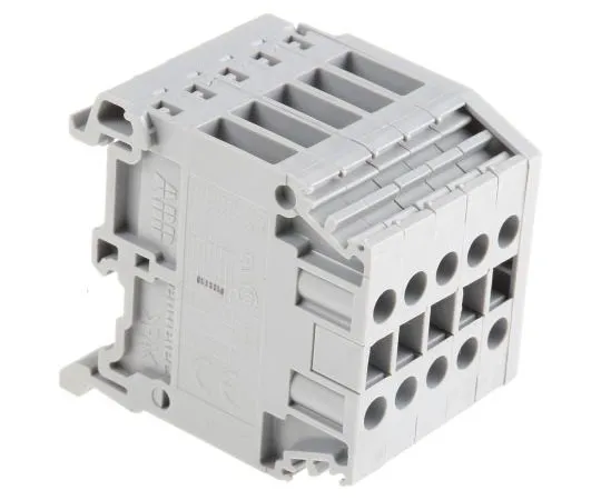 63-7517-99　EntreleDistribution 铝块，4mm2,5 Way,32A, 800 V, Grey　1SNA115409R2600