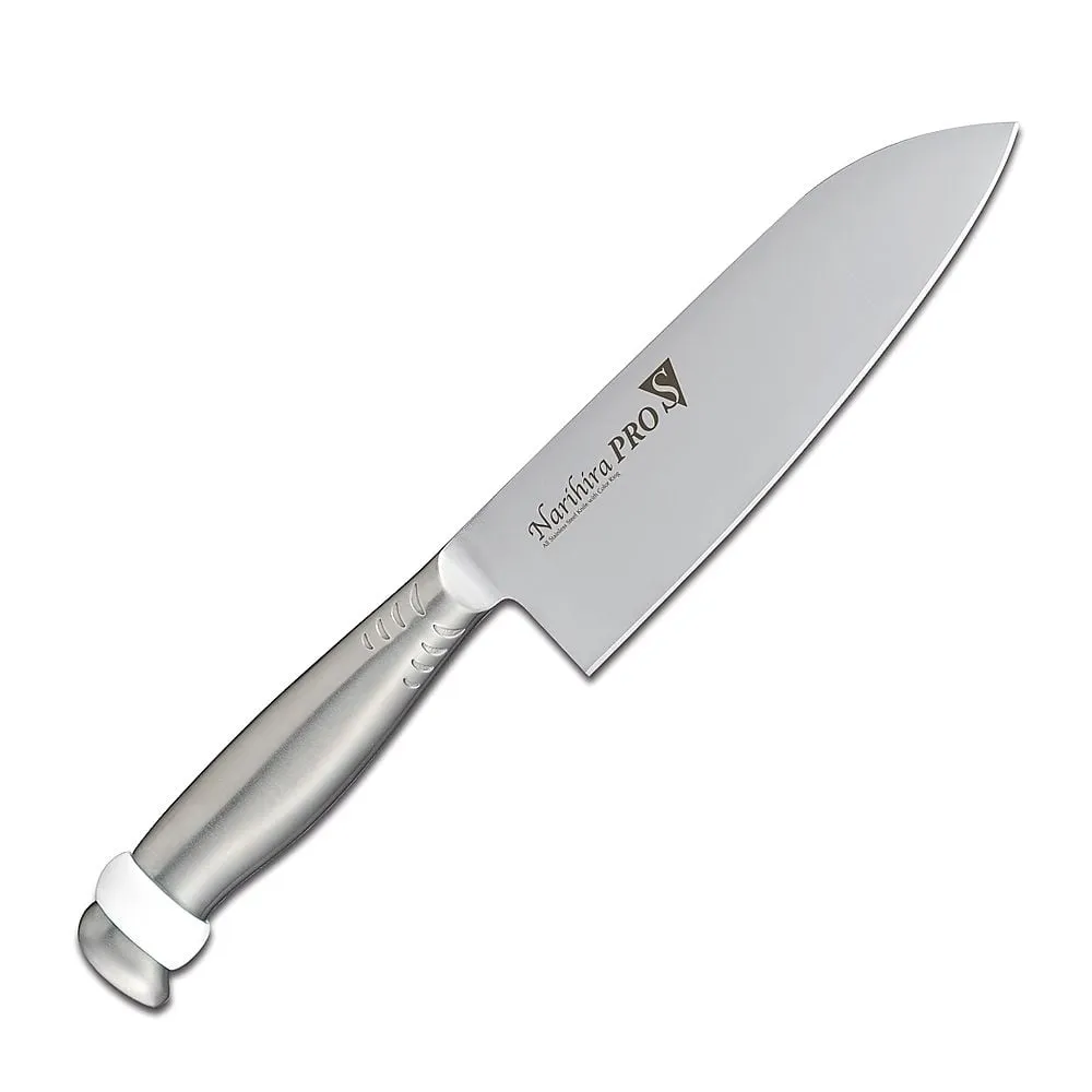 65-3871-52　Narichilapro S Santoku Kitchen Knife 16.5 cm White　FC-3002WH