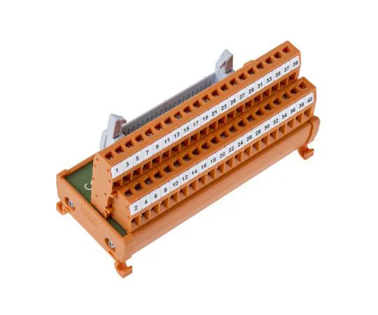 63-7656-97　RS PRO, 40极扁带电缆连接器，男性接口模块，DIN导轨安装　665-9670