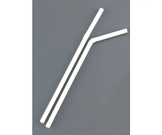 62-6538-74　Flex Straws Naked (500 Pieces) White　192402