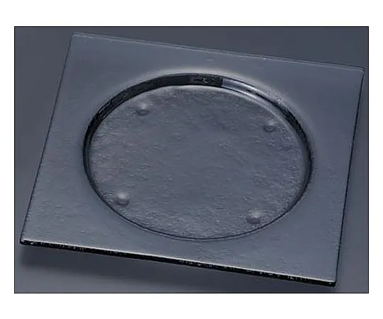 62-6835-68　Tiger Glass Square Plate 245 Gray　162-192-12