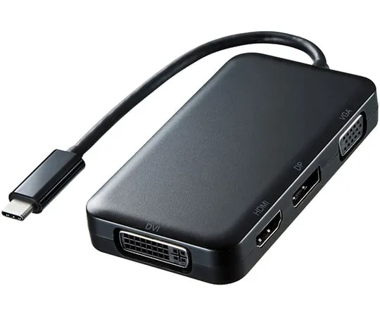 64-0902-22　USBType-HDMI/VGA/DVI/DisplayPort转换适配器　AD-ALCHVDVDP