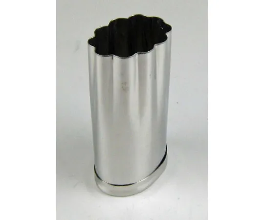 63-7146-73　EBM 18-0 Stainless Steel Putty Oval Chrysanthemum #1　0541200