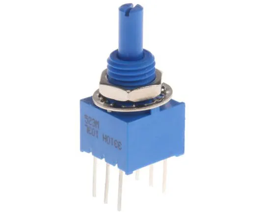 63-7608-51　Bourns 2刚旋转导电塑料电位器，直径3.18毫米。轴，10kΩ，±20%，0.25W,线性　3310H-001-103L