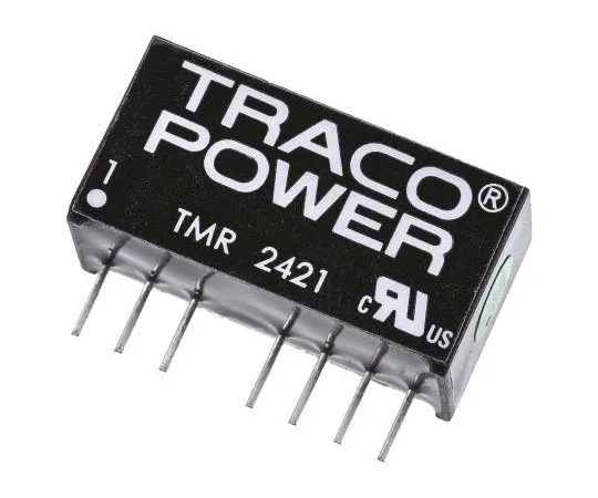63-7600-24　TRACOPOWER TMR 2 2W隔离直流-直流换流器通过孔，电压在18→36 V直流，电压输出±5V直流　TMR 2421