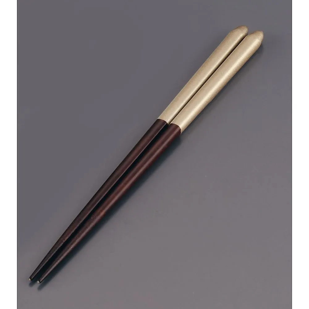 62-6727-60　Wooden Bridal Chopsticks (Pack of 5) Oak/Gold