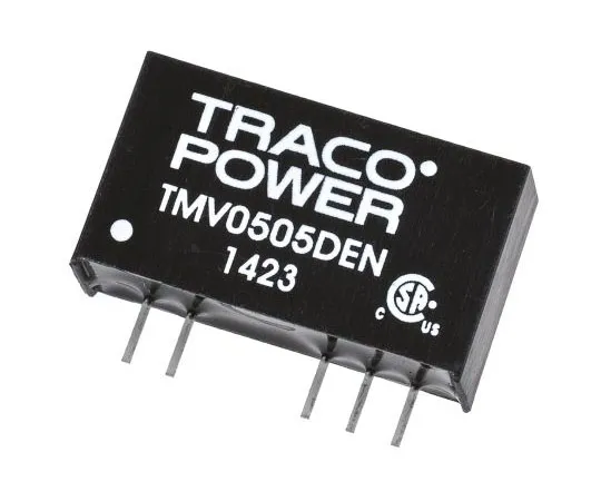 63-7658-49　TRACOPOWER TMV EN 1W隔离DC-DC转换器通过孔，电压在4.5→5.5V直流，电压在5V直流　TMV 0505DEN