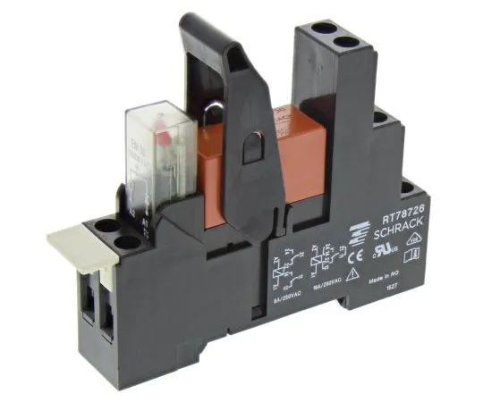 63-7586-74　TE Connectivity RT系列230V交流DIN轨道接口继电器模块，DPDT　RT4S4T30 3-1415073-1