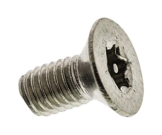63-7642-24　纯平不锈钢防夹安全螺丝，M3×6mm　621-2495