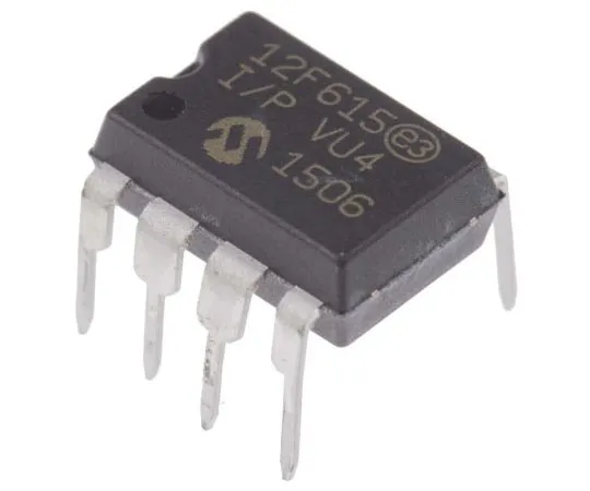63-7644-42　单片机PIC12F615-I/P,8位PIC单片机，20MHz,1K闪存，8针PDIP　PIC12F615-I/P