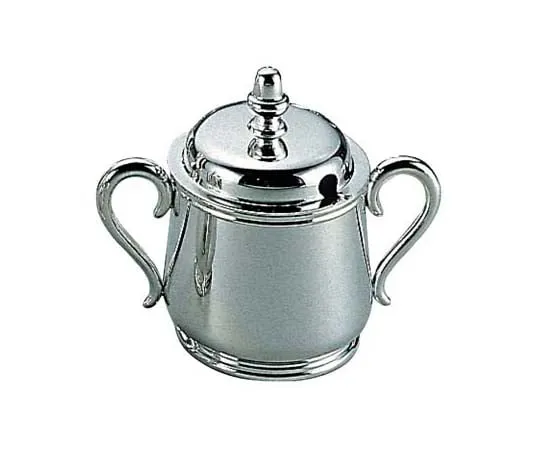 63-7171-25　H Western White East Type Sugar Pot for 7 People 3 Types Plated　2389830
