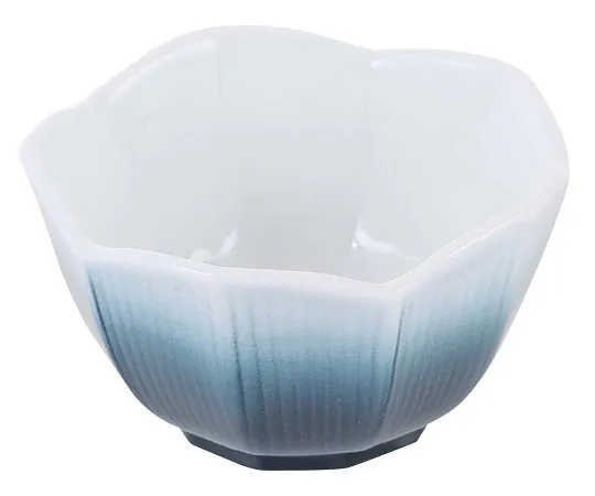 63-7196-08　Japanese tableware collection Aizai Kikyo-type small bowl (large)　8180960