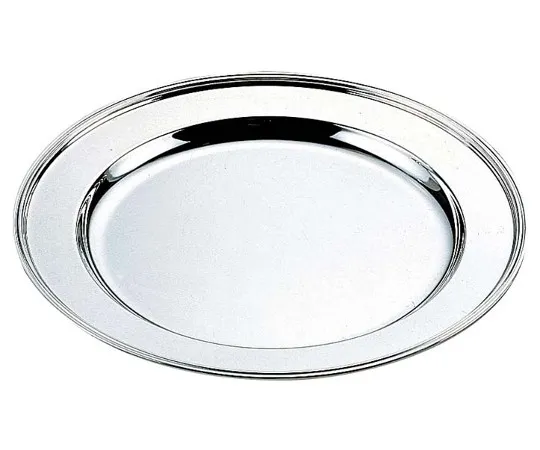 63-7167-08　H Western White Round Meat Plate 10 Inch 3 Types Plated　2359430