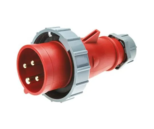 63-7584-25　MennekesAM-TOP系列，IP67红色电缆安装3P+E工业电源插头，额定16A, 415 V　282