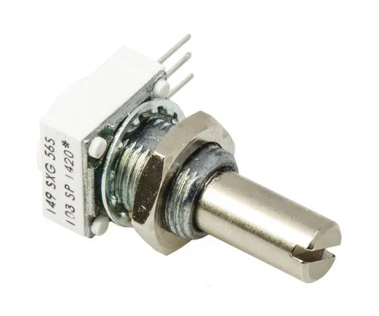 63-7578-18　Vishay 1 Gang旋转式电位仪，直径6.35 mm。轴，10kΩ，±10%，1W,线性14910F0GJSX10103KA　14910F0GJSX10103KA