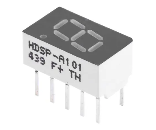 63-7542-25　HDSP-A101Broadcom 7段LED显示屏，CA红色3.6 mcd RH DP 7.6mm　HDSP-A101