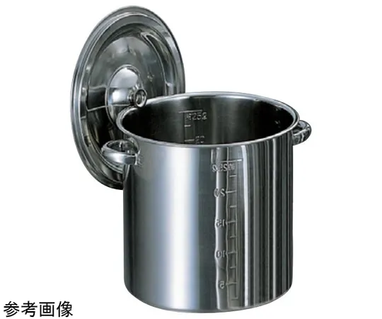 67-2408-80　18-8 Stock Pot with Scale 0.7 L　10cm