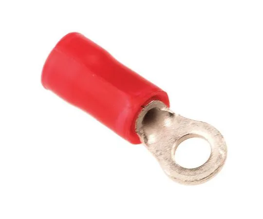 63-7539-41　TE连通性PLASTI-GRIP系列绝缘压紧环端子，M2.5螺柱尺寸，0.26mm2至1.65mm2线材尺寸，红色　34141