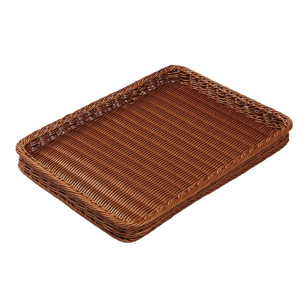 62-6582-33　PP Bakery Basket Thin Type 30 Brown　BB-4030-BR