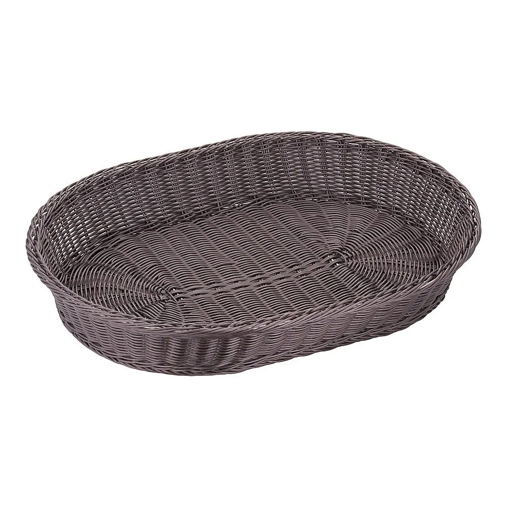 62-6581-61　Resin basket, small size, 60 cm, dark brown　WBS1905