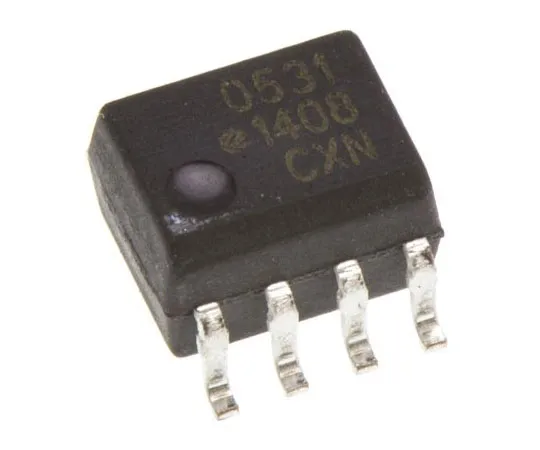 63-7628-54　Broadcom,HCPL-0531-000E直流输入晶体管输出双光耦合器，表面贴装，8针SOIC　HCPL-0531-000E