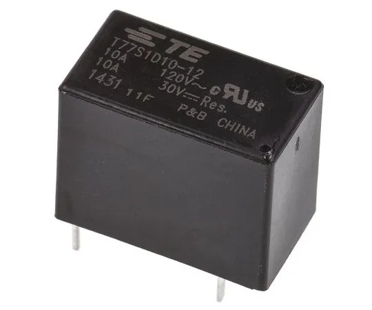 63-7677-86　TE Connectivity SPNONon-LatchingRelay PCB Mount,12V直流线圈，10A　T77S1D10-12