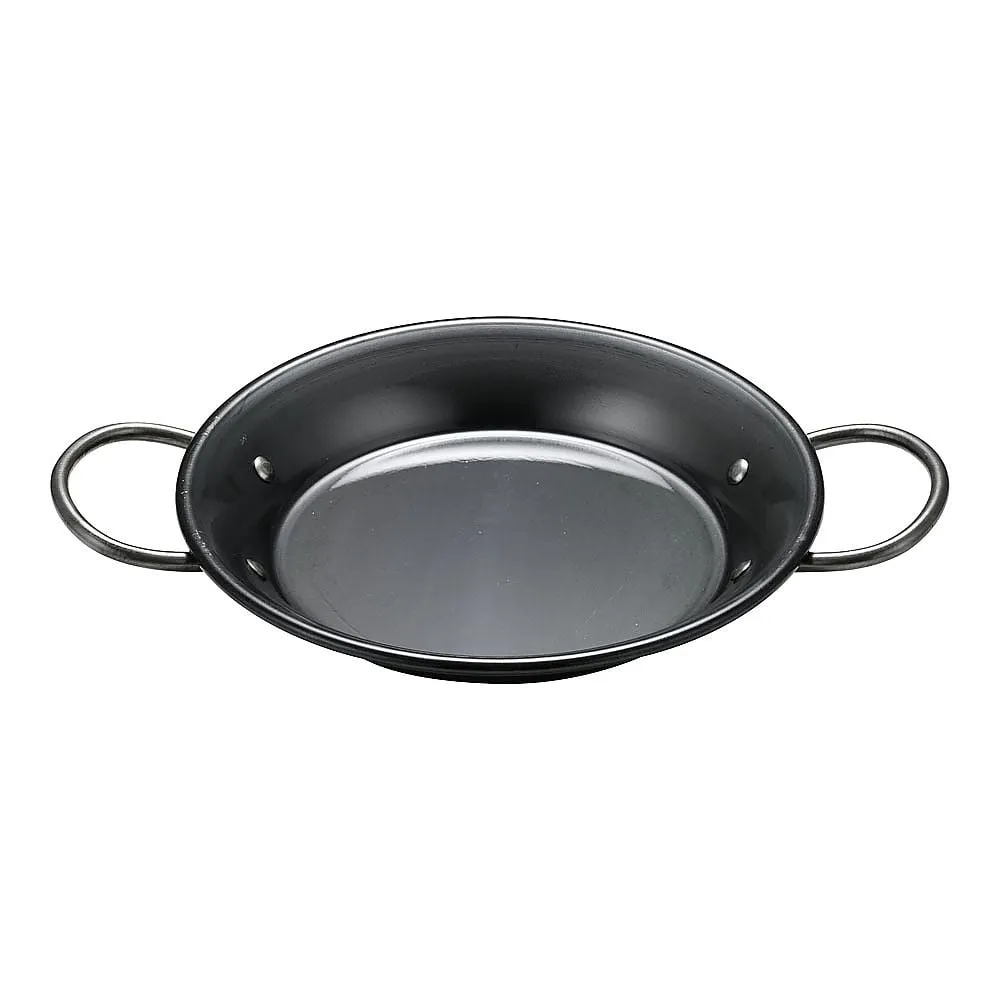 62-6730-93　Iron Paella Hot Pot, Both Hands 22 cm