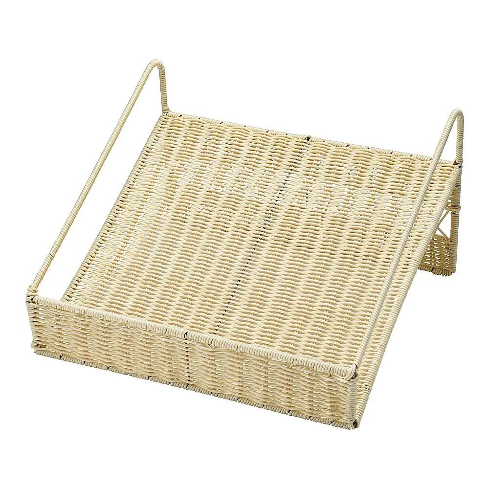62-6581-12　Resin Horizontal French Pan Stand Deep (White)